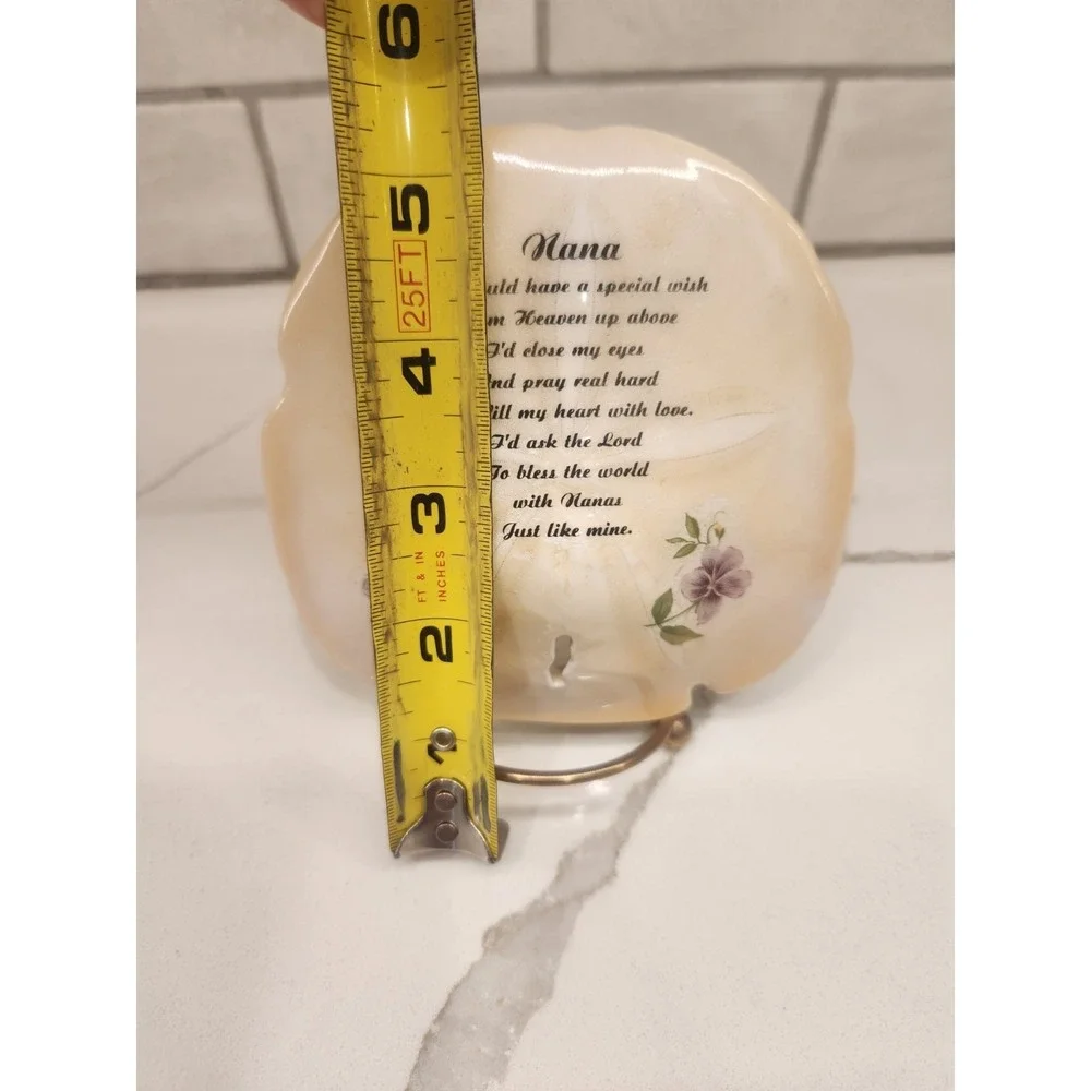 Vintage‎ Sand Dollar Shell Nana Grandma Music Box Plays 